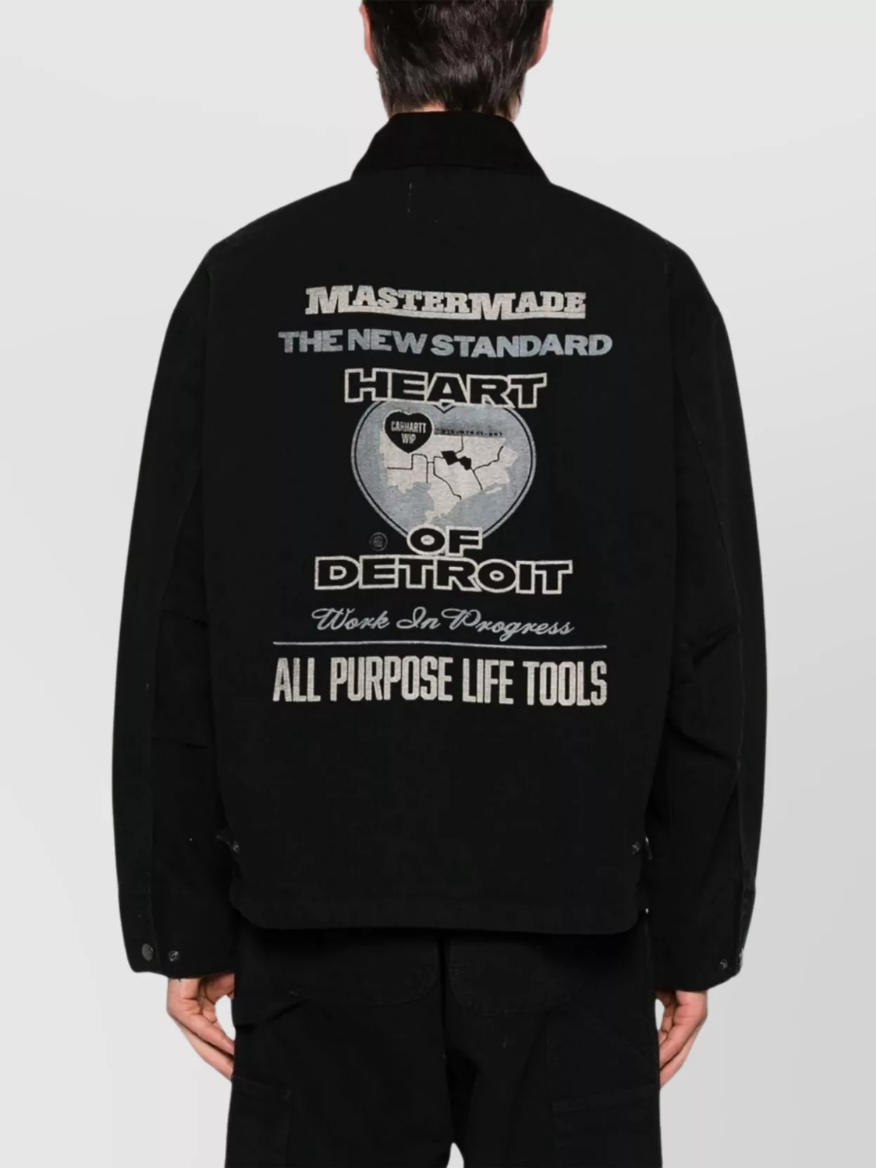 Carhartt Wip Arcan Graphic Cotton Jacket Collar
