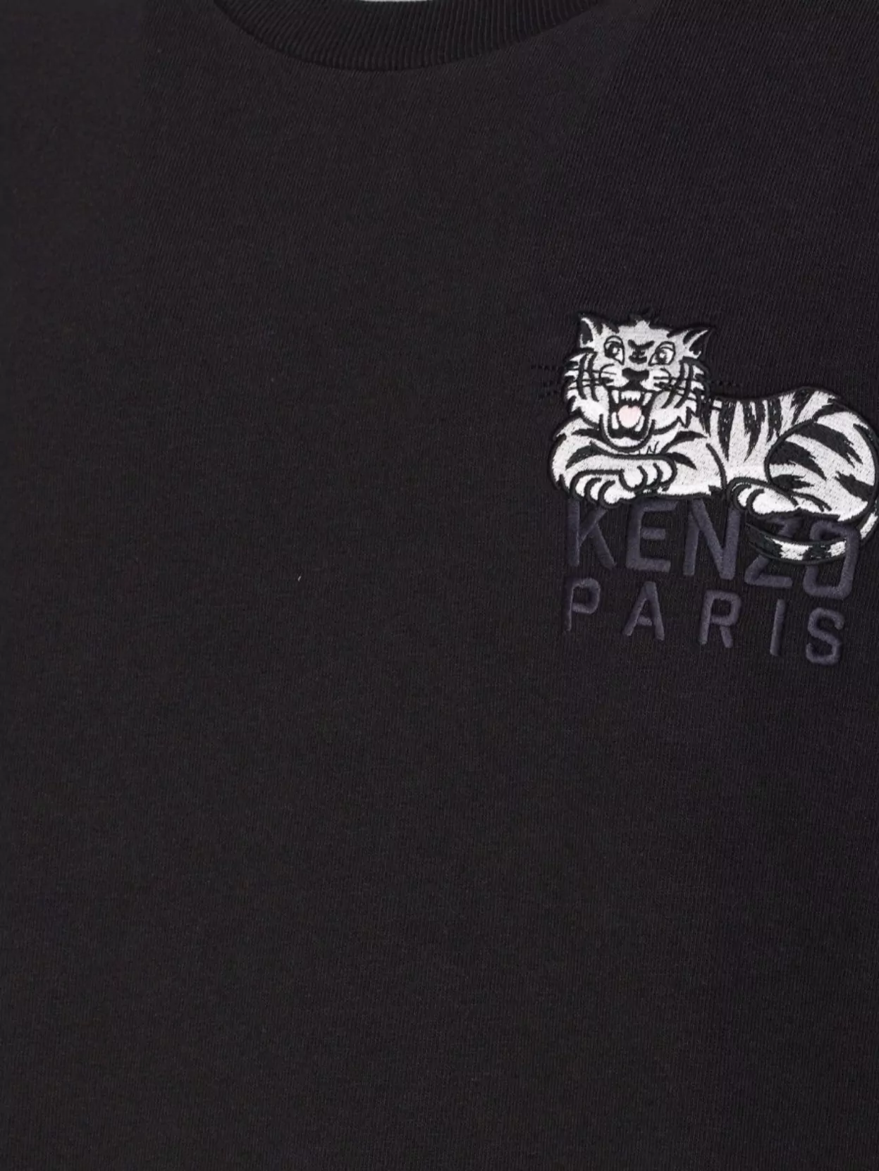 Kenzo Tiger Logo Crewneck T-Shirt With Graphic Print