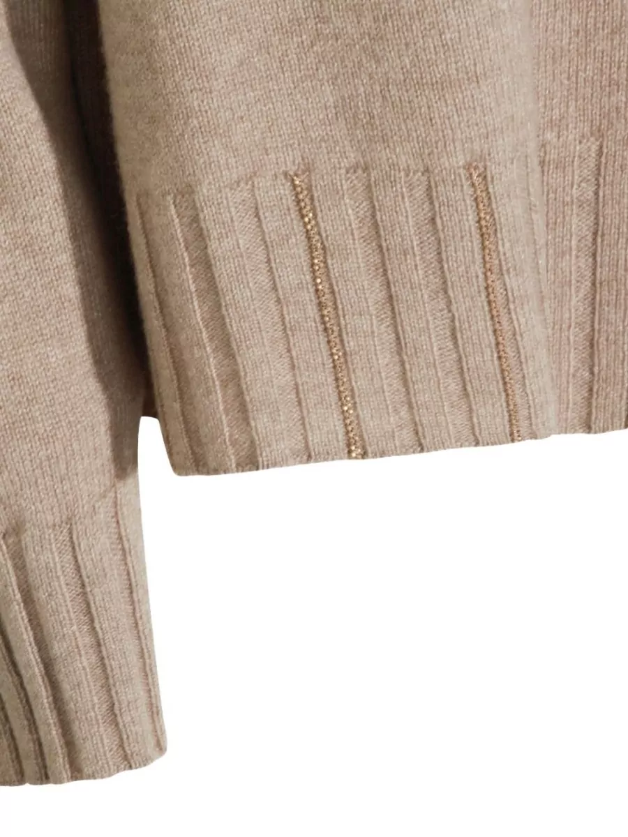 Fabiana Filippi Wool Silk Cashmere Crewneck Sweatshirt