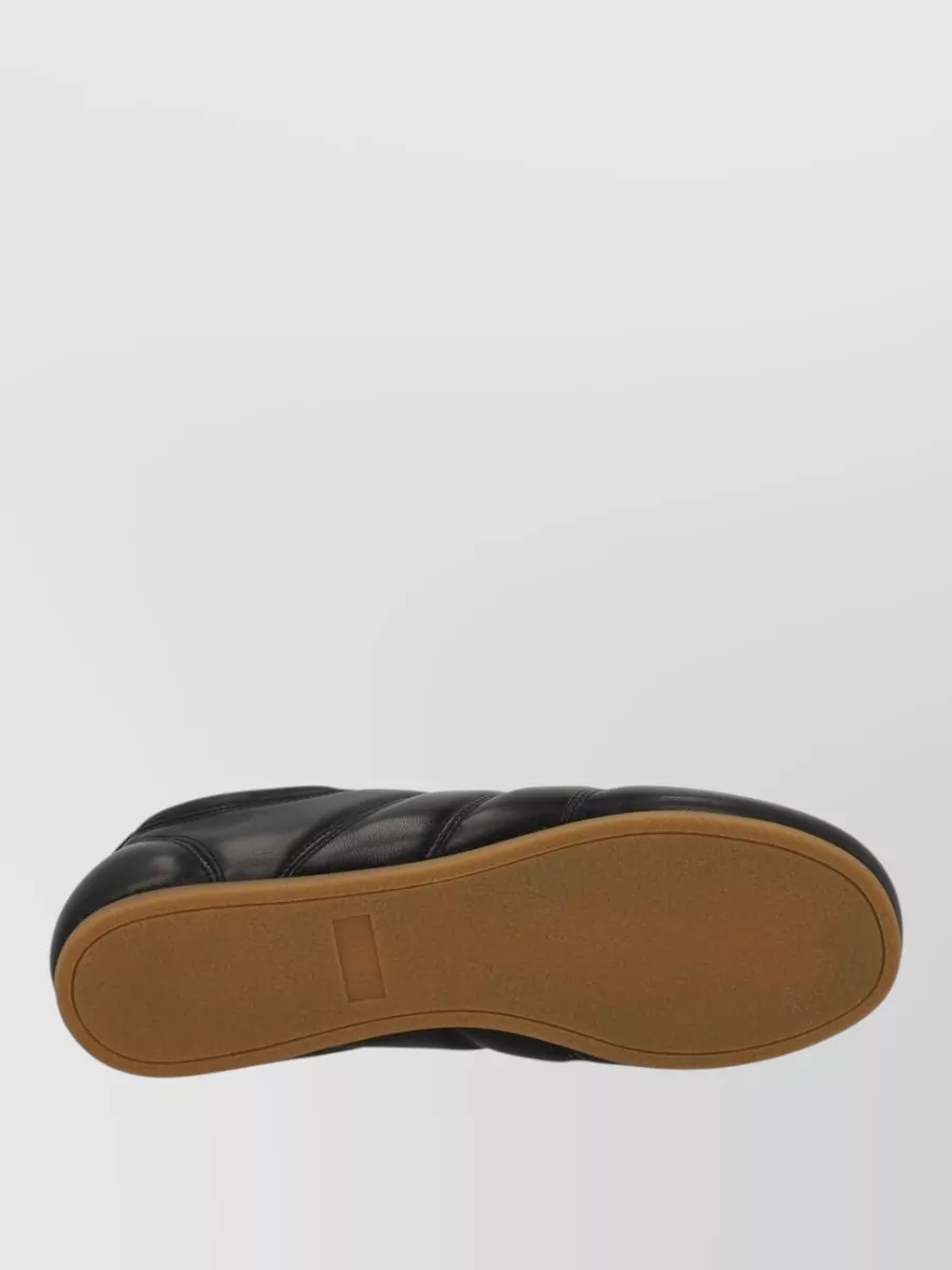 Lemaire Round Toe Sneakers Featuring Rubber Sole Design