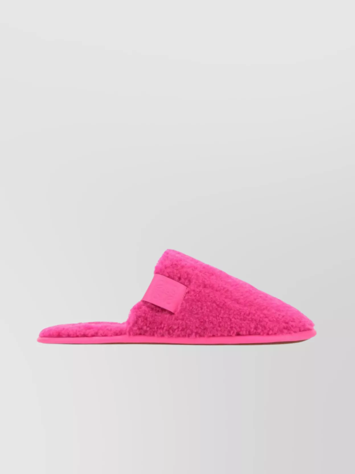 Shop Loewe Textured Fabric Slide Sandals In Pink