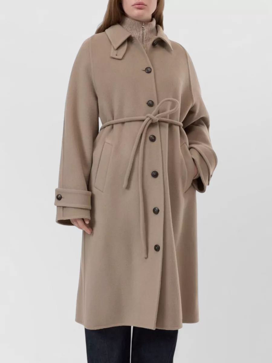 Closed Cashmere Belted Single Breasted Coat