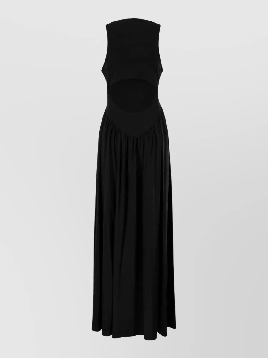 Sportmax Stretch jersey maxi dress with back cutout
