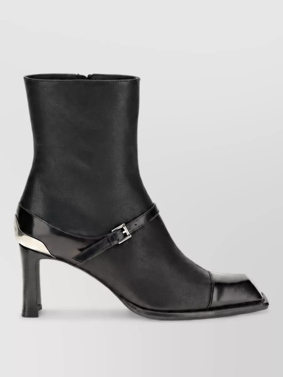 Alexander Mcqueen Leather Ankle Boots