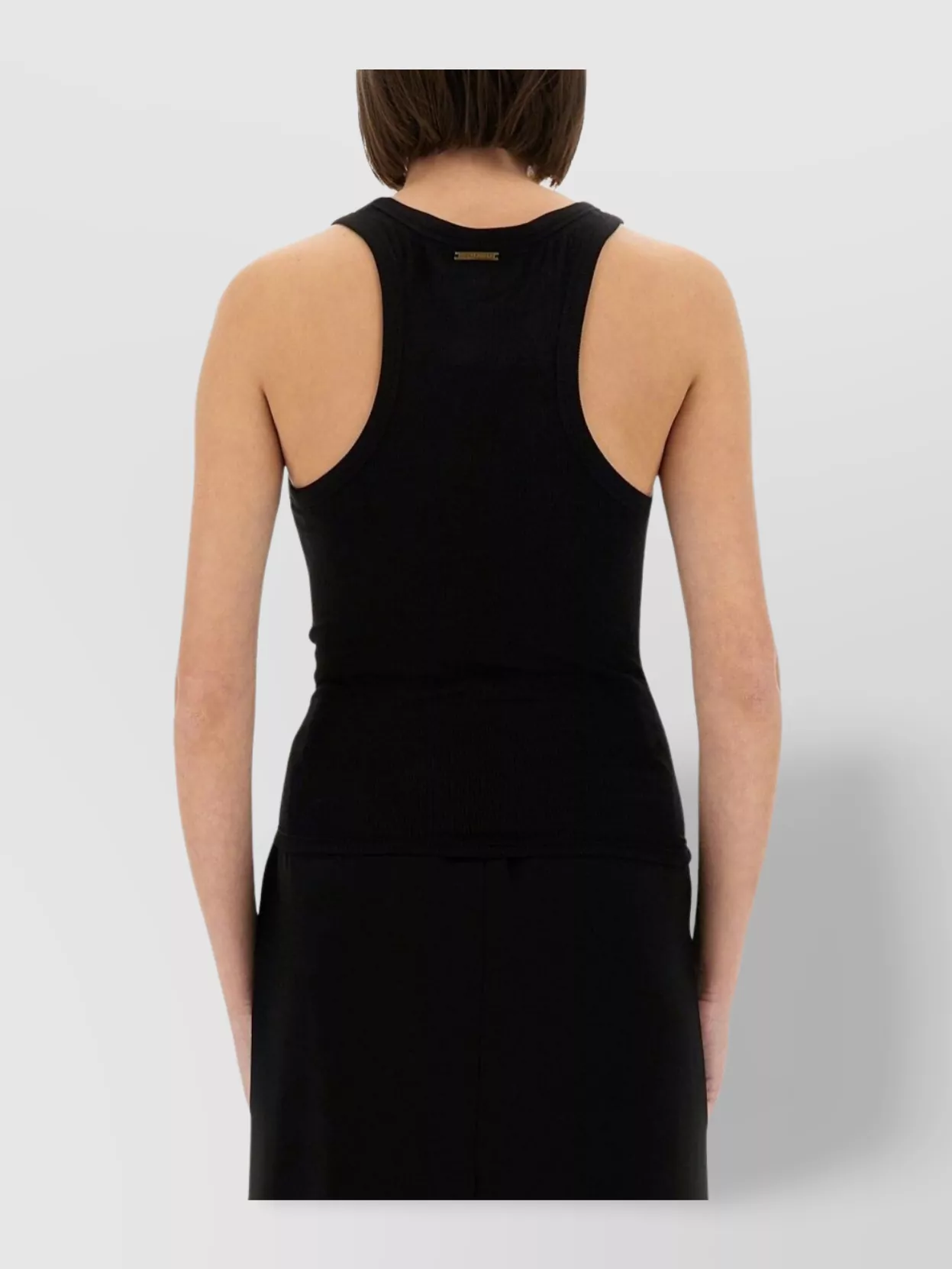 Michael Kors Knit Tank Top With Front Lacing