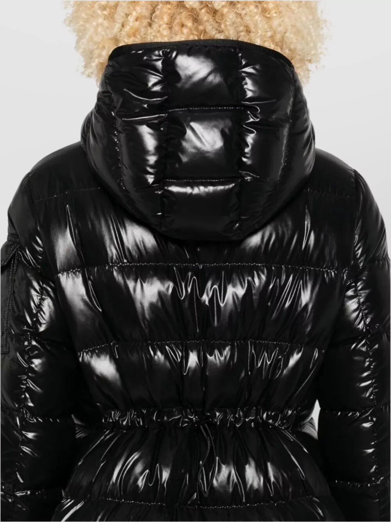 Moncler Hooded Mid-Length Down Jacket