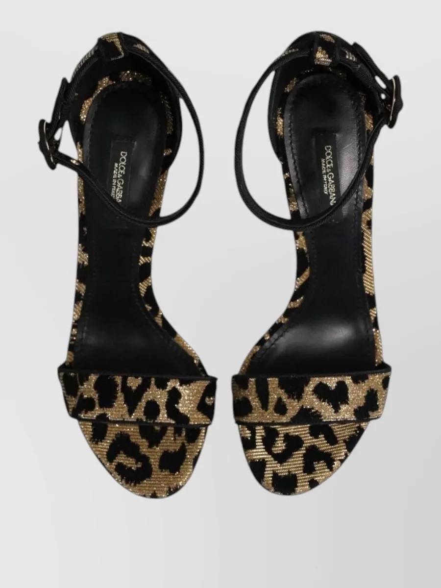 Dolce&Gabbana Leopard Ankle Strap Pumps