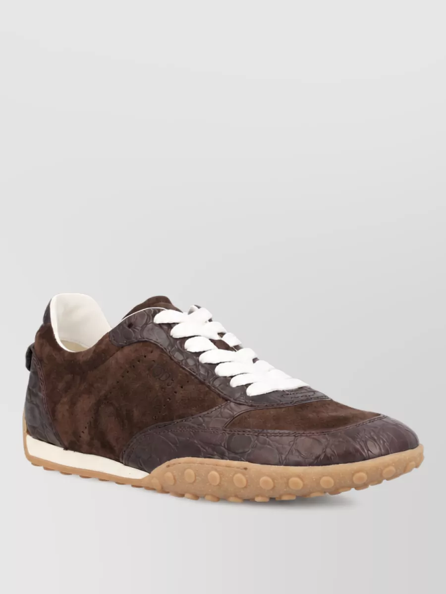 Tod's leather low top sneakers
