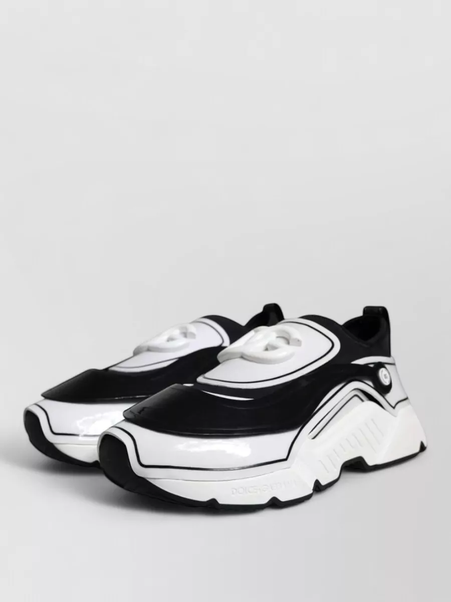 Dolce&Gabbana Leather Slip-On Sneakers