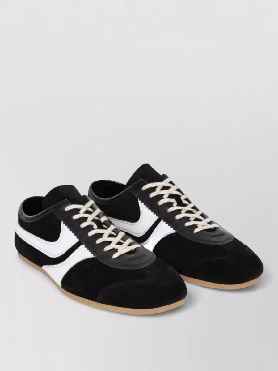 Dries Van Noten Leather Low-Top Sneakers