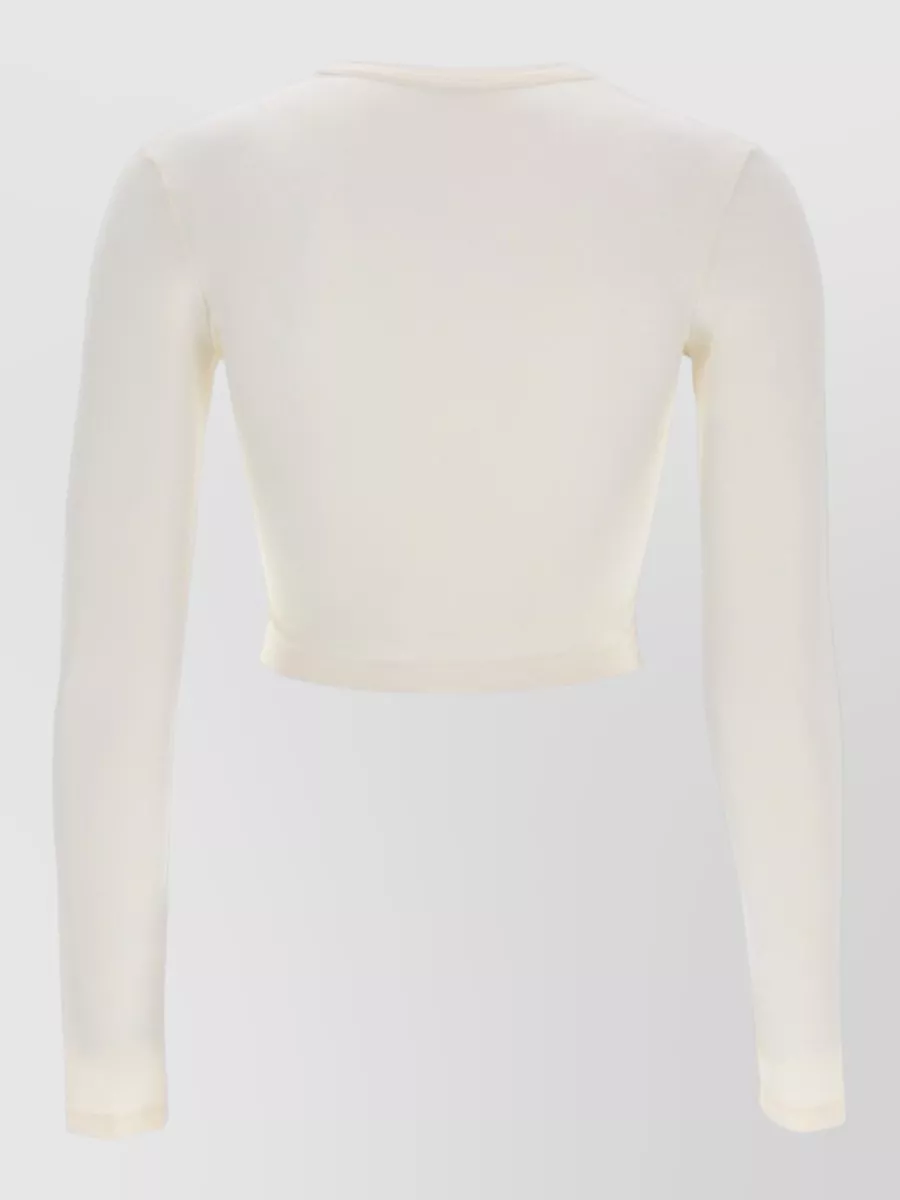 Jil Sander Cropped Logo Top