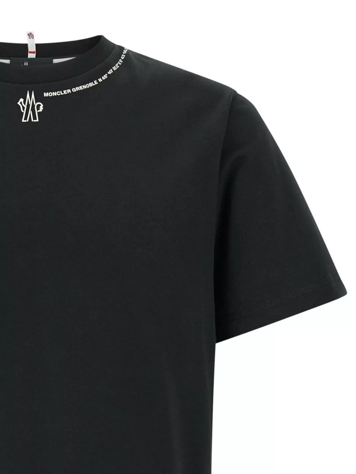 Moncler Grenoble Cotton T-Shirt With Side Slits And Straight Hem