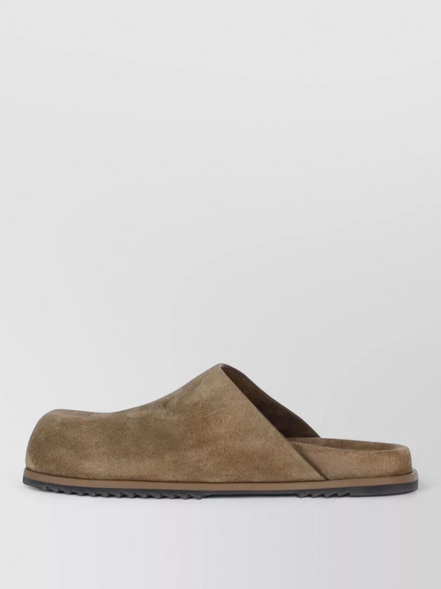 Rick Owens Leather Slippers