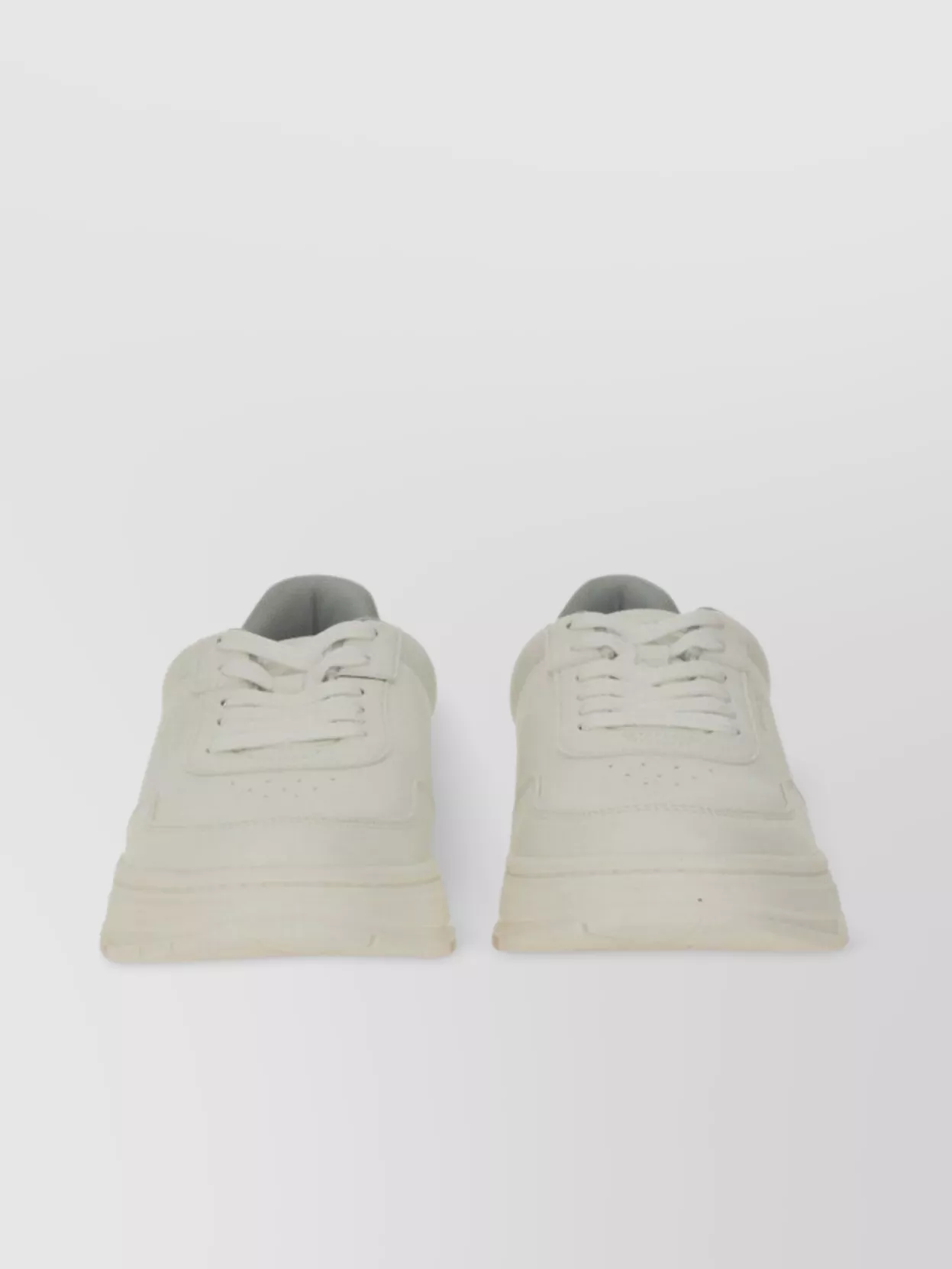 Hugo Low-Top Round Toe Rubber Sole Sneakers