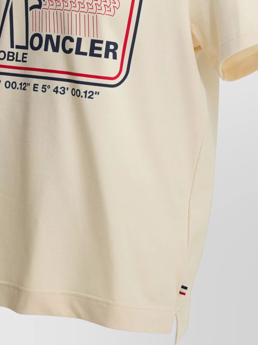 Moncler Grenoble Crew Neck T Shirt Logo Graphic