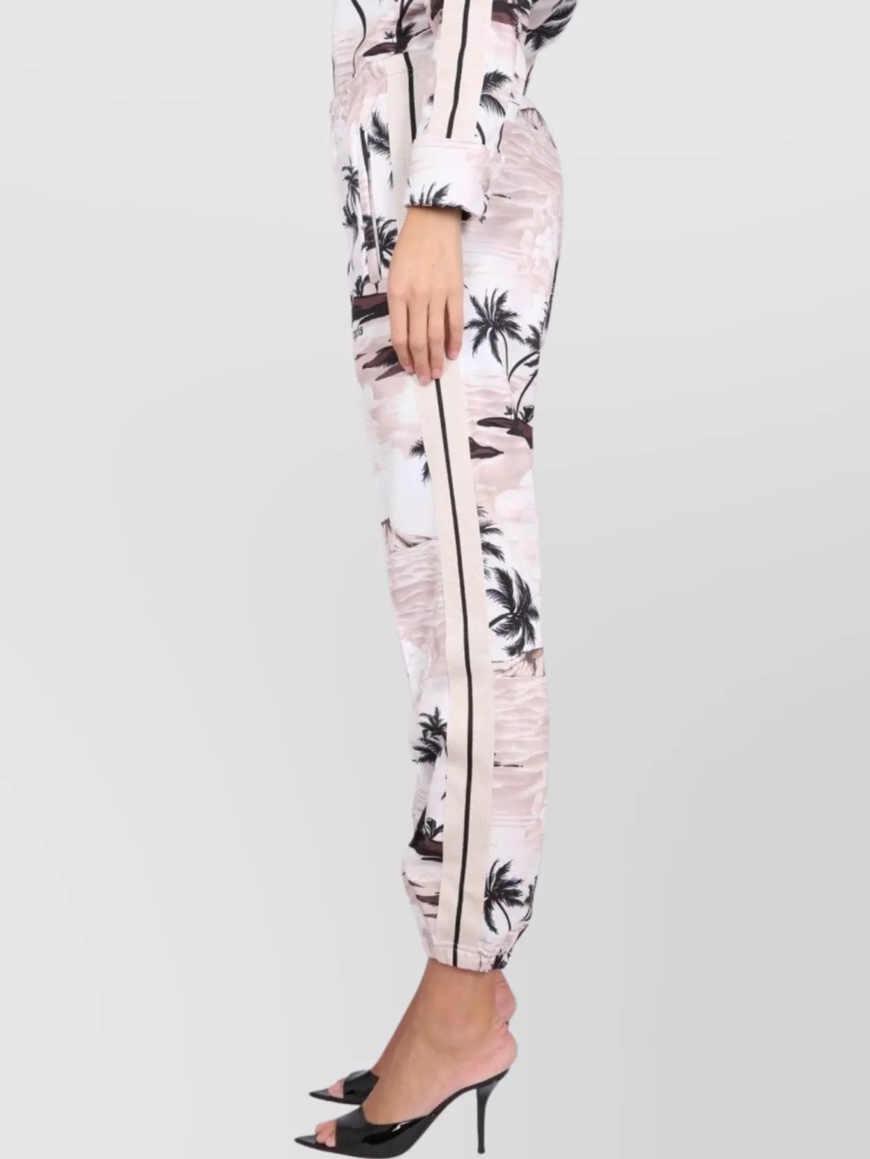 Palm Angels Woman Pants Cream Size M Recycled Polyester