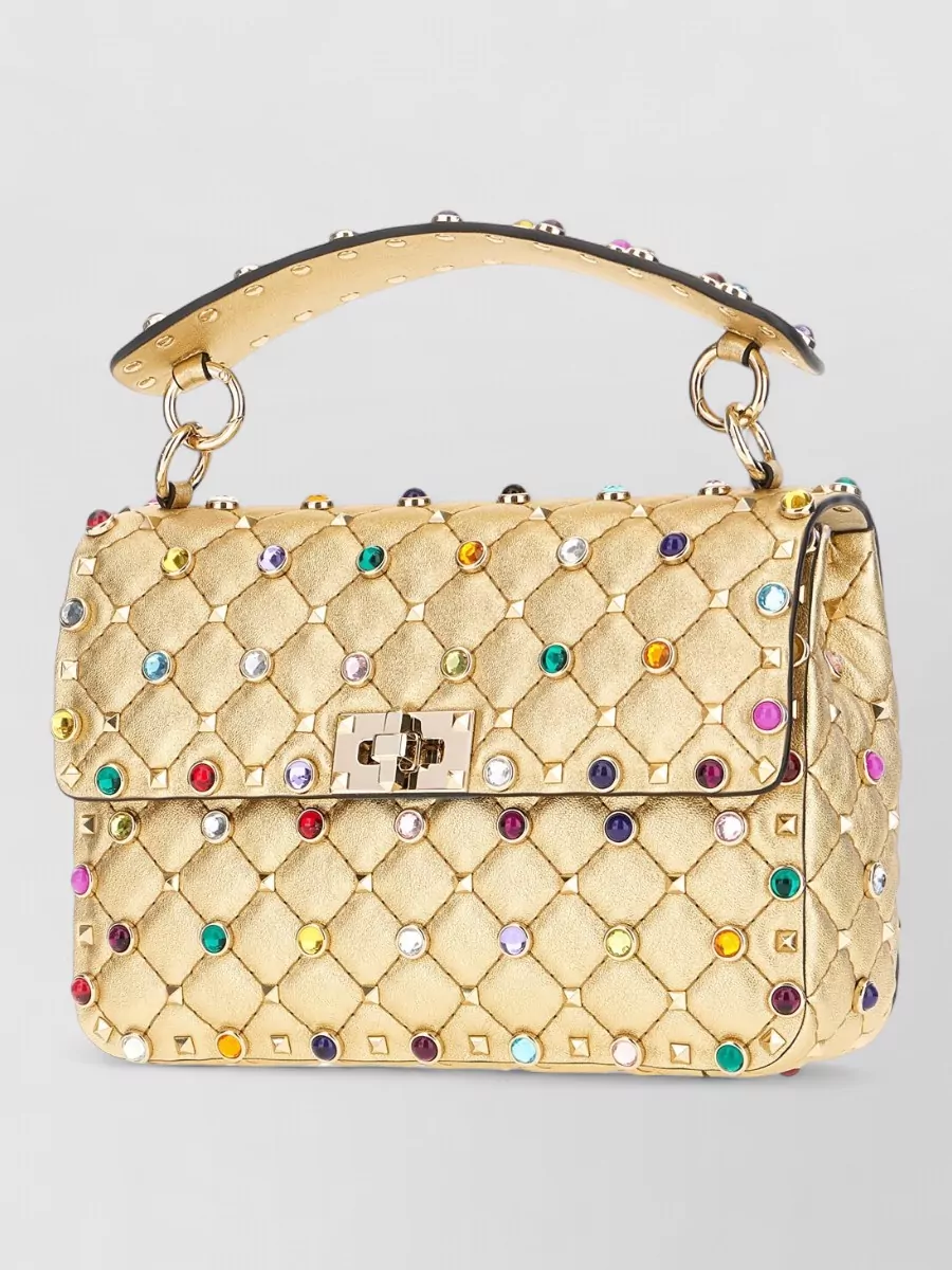 Valentino Garavani Nappa Leather Rockstud Spike Shoulder Bag