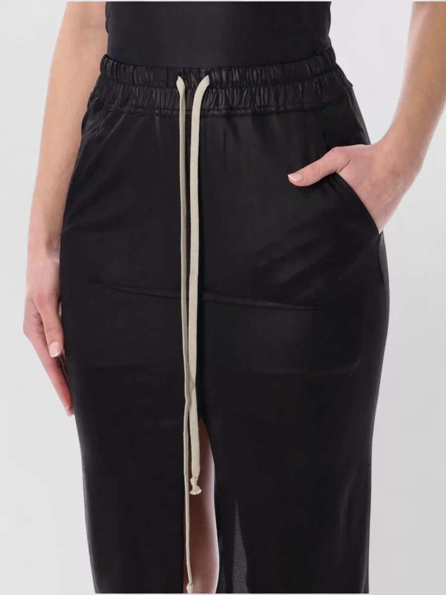 Rick Owens Drkshdw Jersey Slim Maxi Skirt