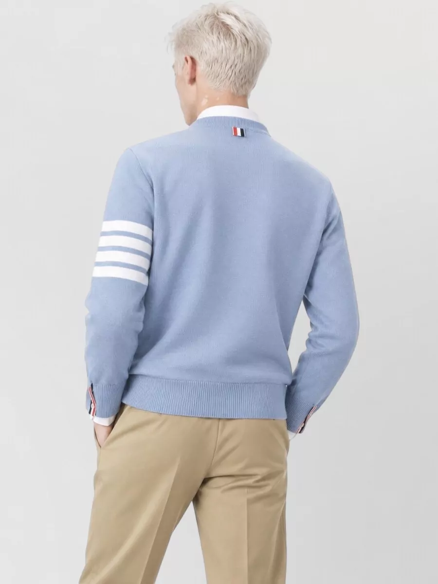 Thom Browne Fine Wool Crewneck Pullover