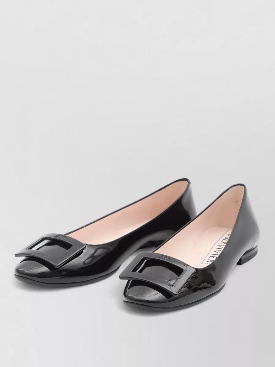 Roger Vivier Gommettine Roundy Patent Leather Ballerinas Shoes