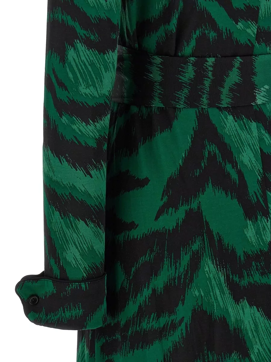 Diane Von Furstenberg Printed Midi Shirt Dress