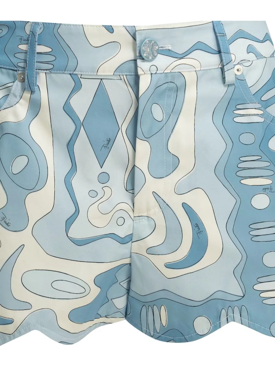 Pucci Printed Cotton Shorts