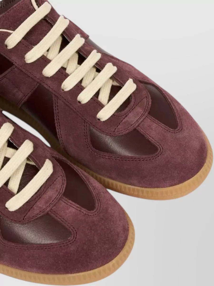 Maison Margiela Leather Replica Lace-Up Sneakers