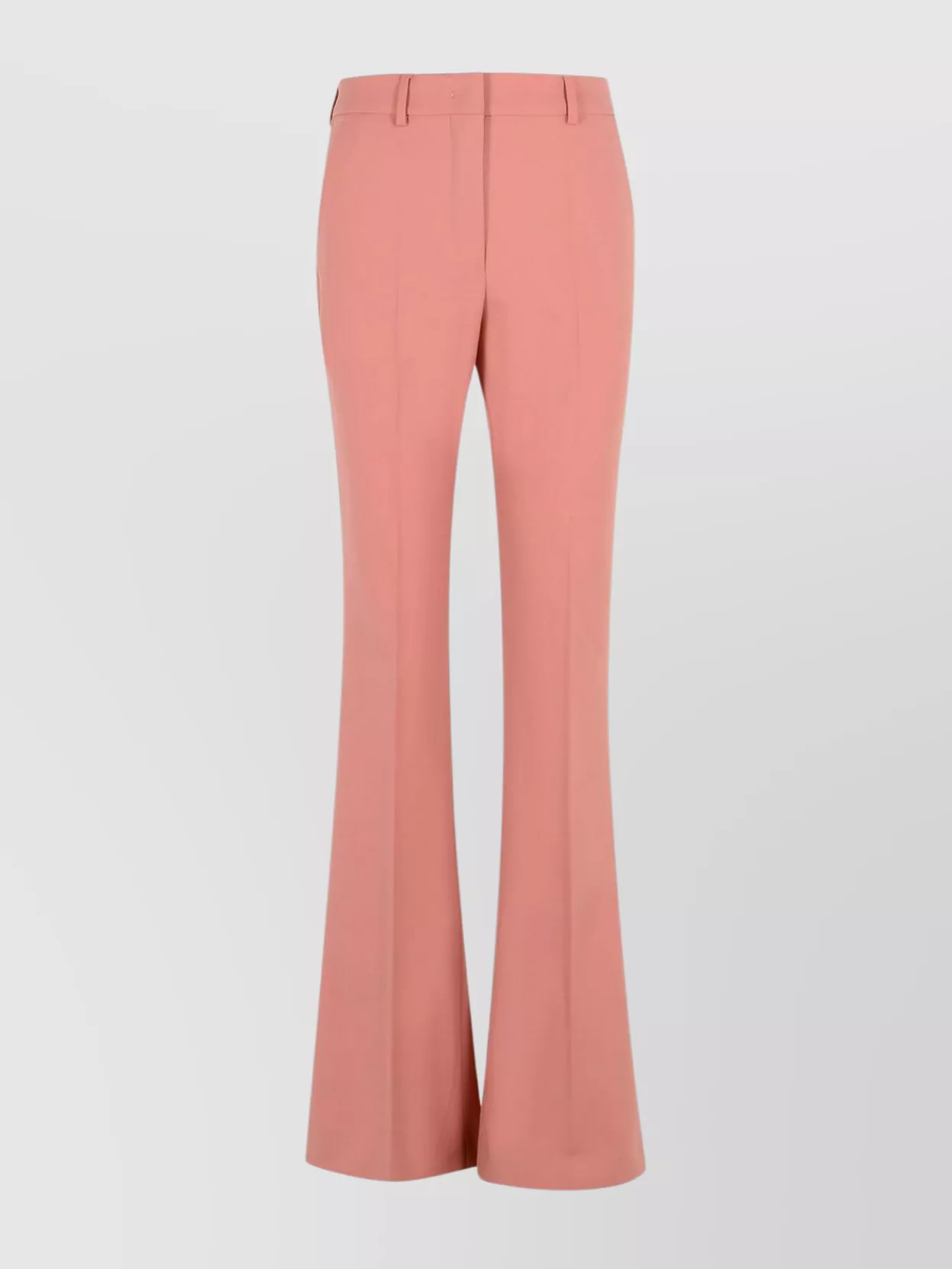 Sportmax Flared Trousers With Pockets And Loops In Pink