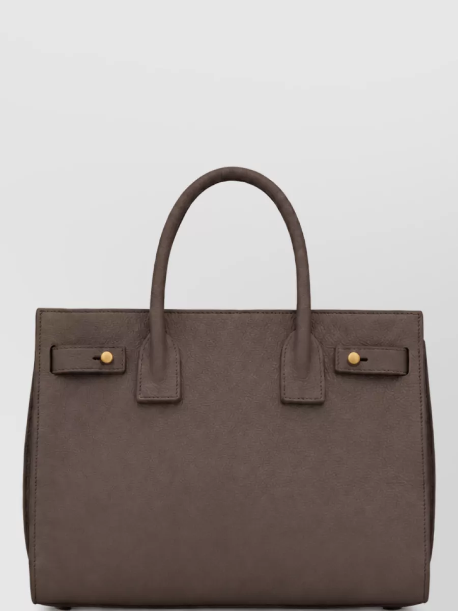 Saint Laurent Sac De Jour Leather Shoulder Bag