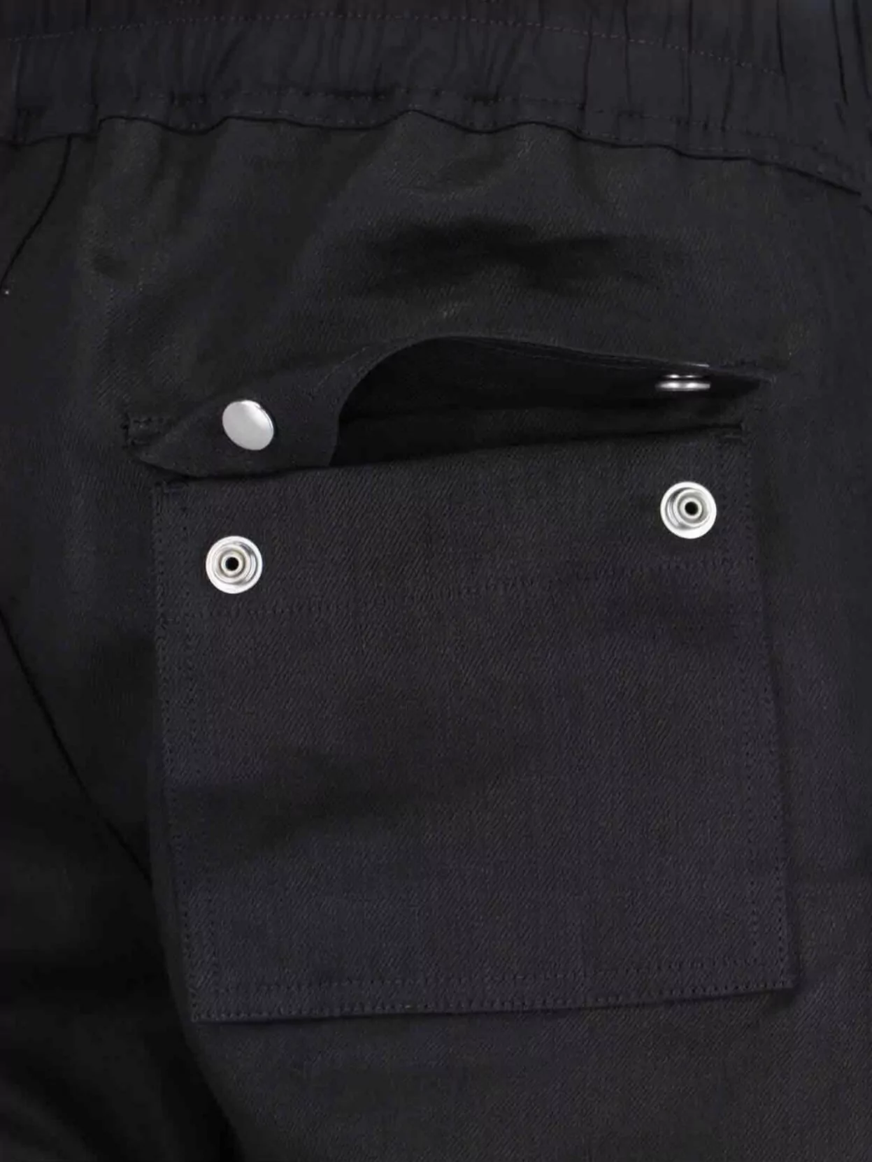 Rick Owens Straight Leg Trousers Elastic Waistband