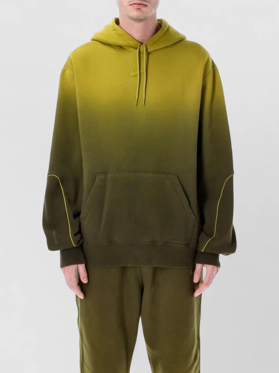 Nike Cotton blend washed fleece relaxed-fit hoodie