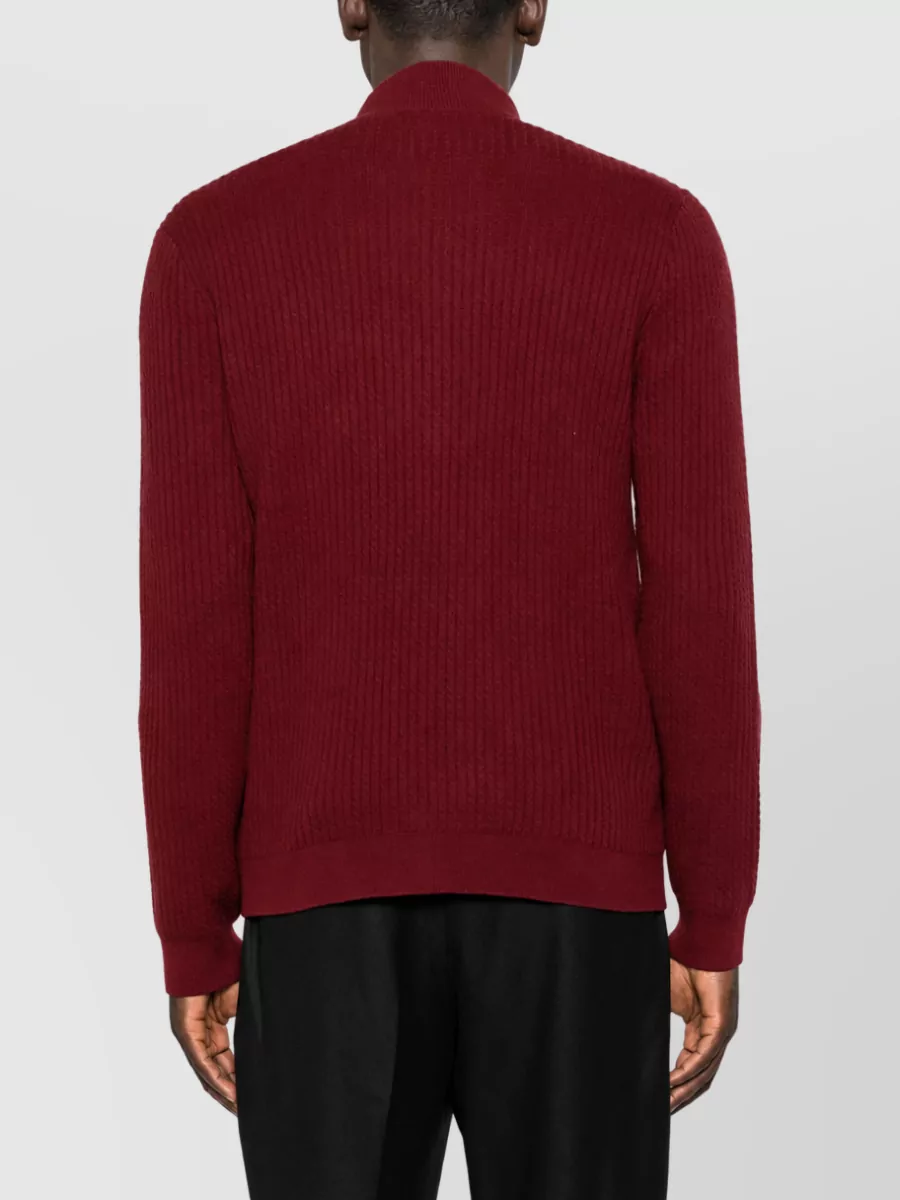Emporio Armani Wool Zip-Up Jacket