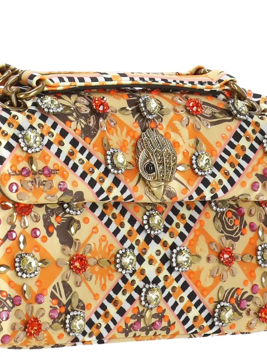 Kurt Geiger Beaded Floral-Embellished Shoulder Bag
