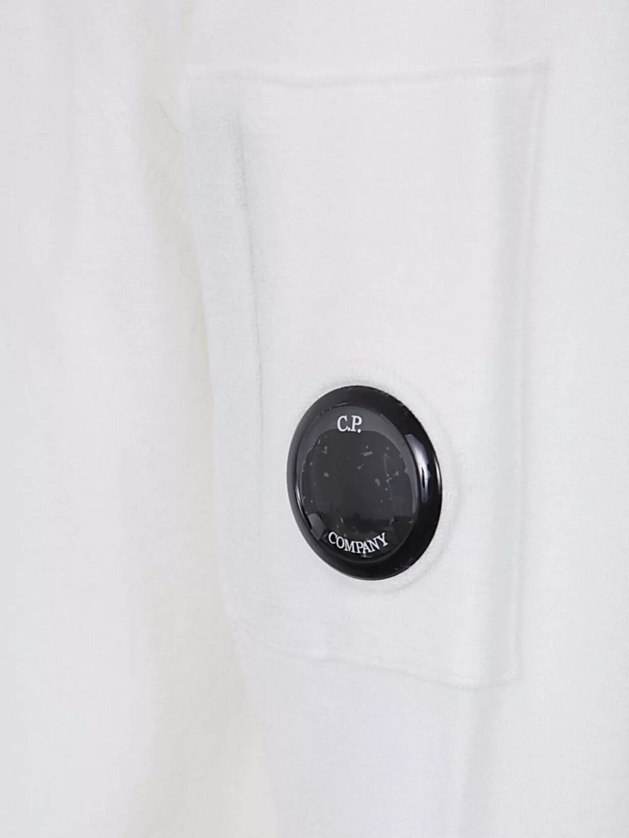 C.p. Company Crewneck Sweater With Arm Lens Detail