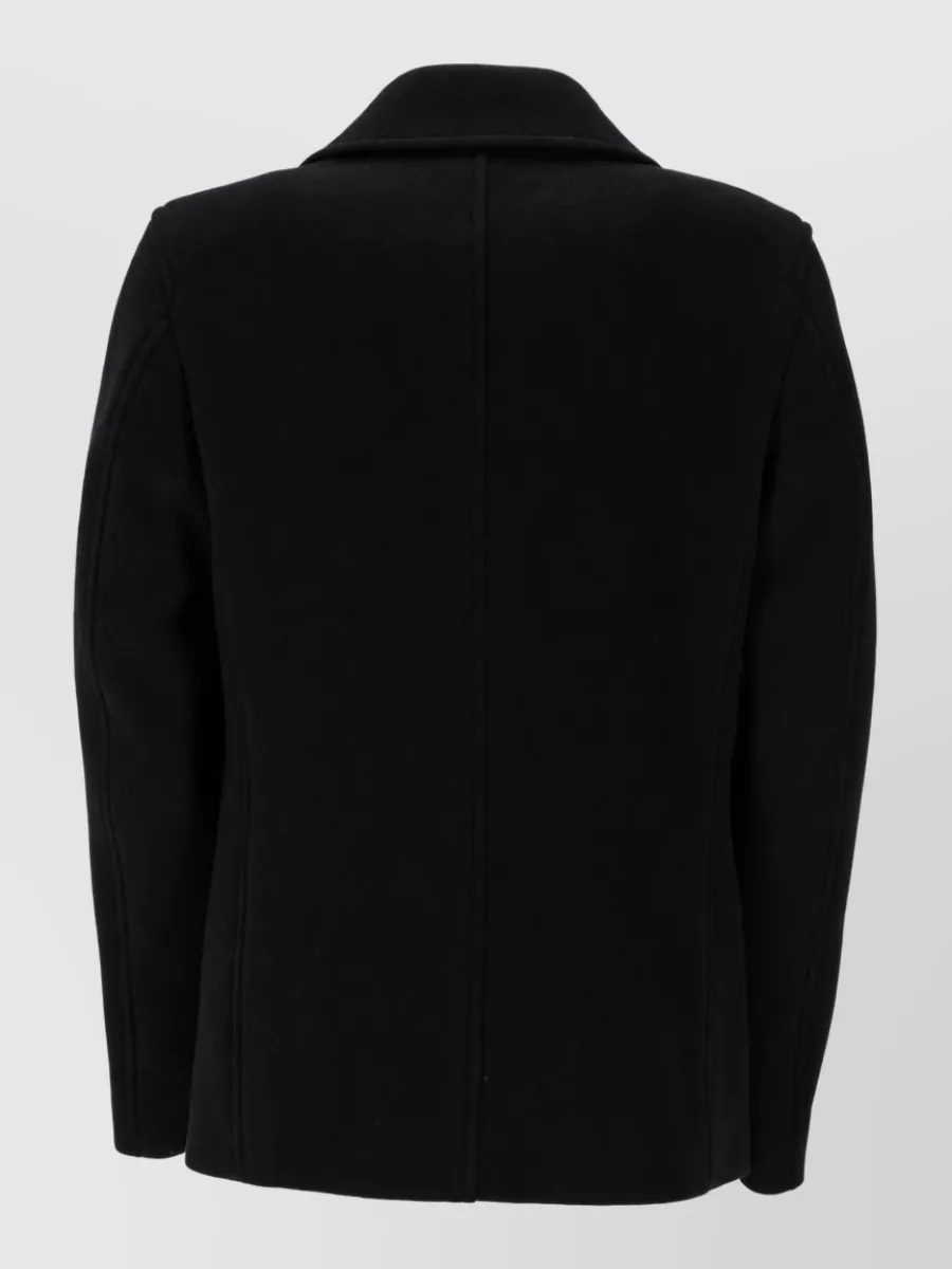 Boss Wool Double-Breasted Peacoat