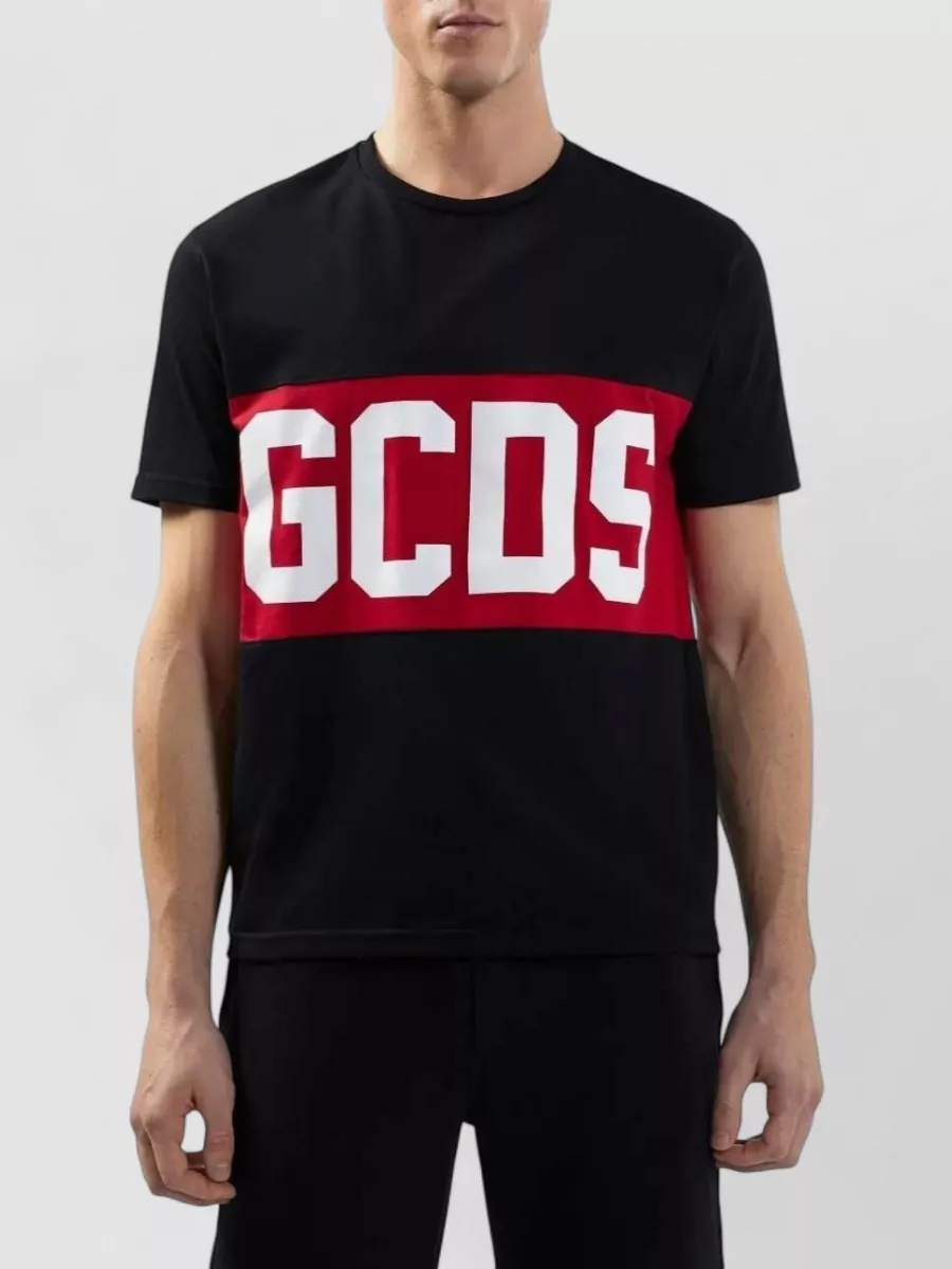 Gcds Logo Band Short-Sleeve Cotton T-Shirt