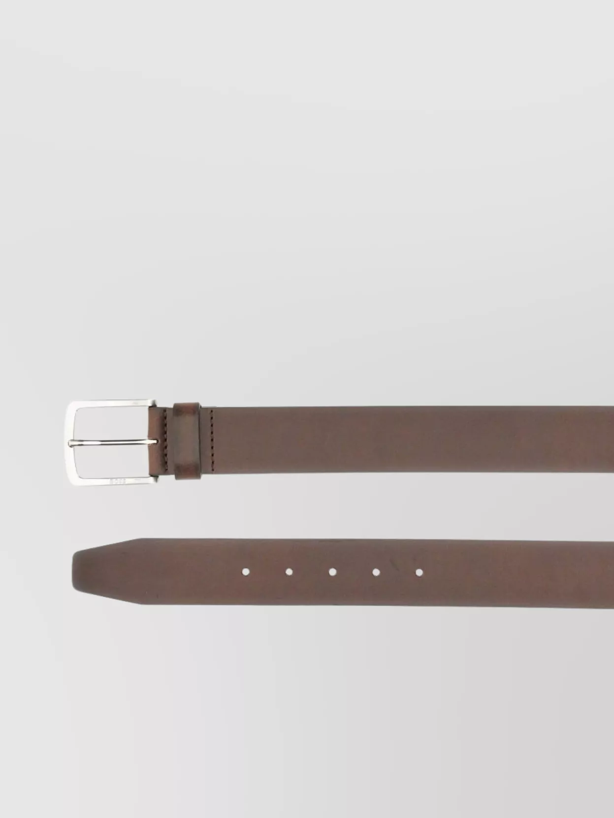 Hugo Boss Adjustable Metal Buckle Belt With Multiple Holes In Red