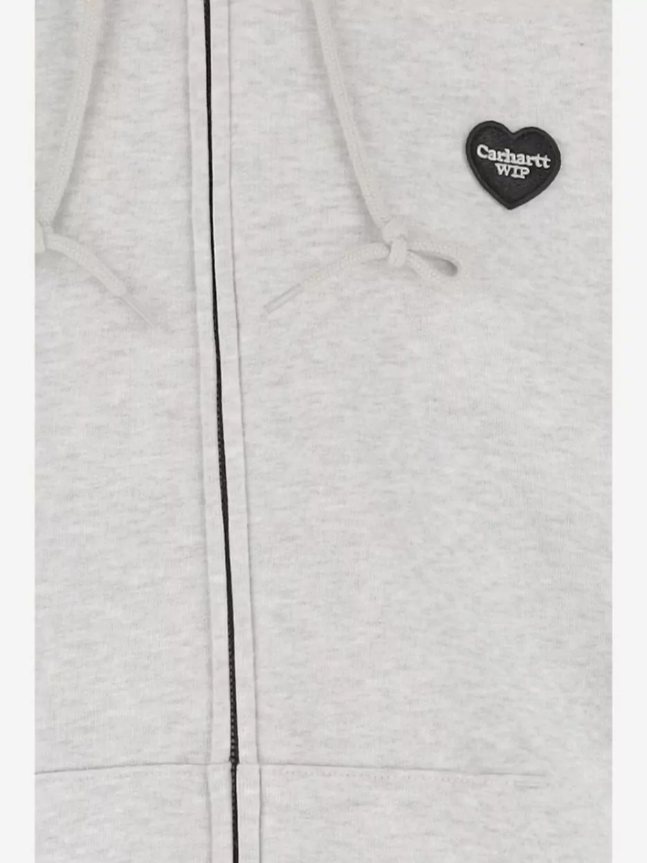Carhartt Wip Logo Cotton Hoodie With Drawstring Hood