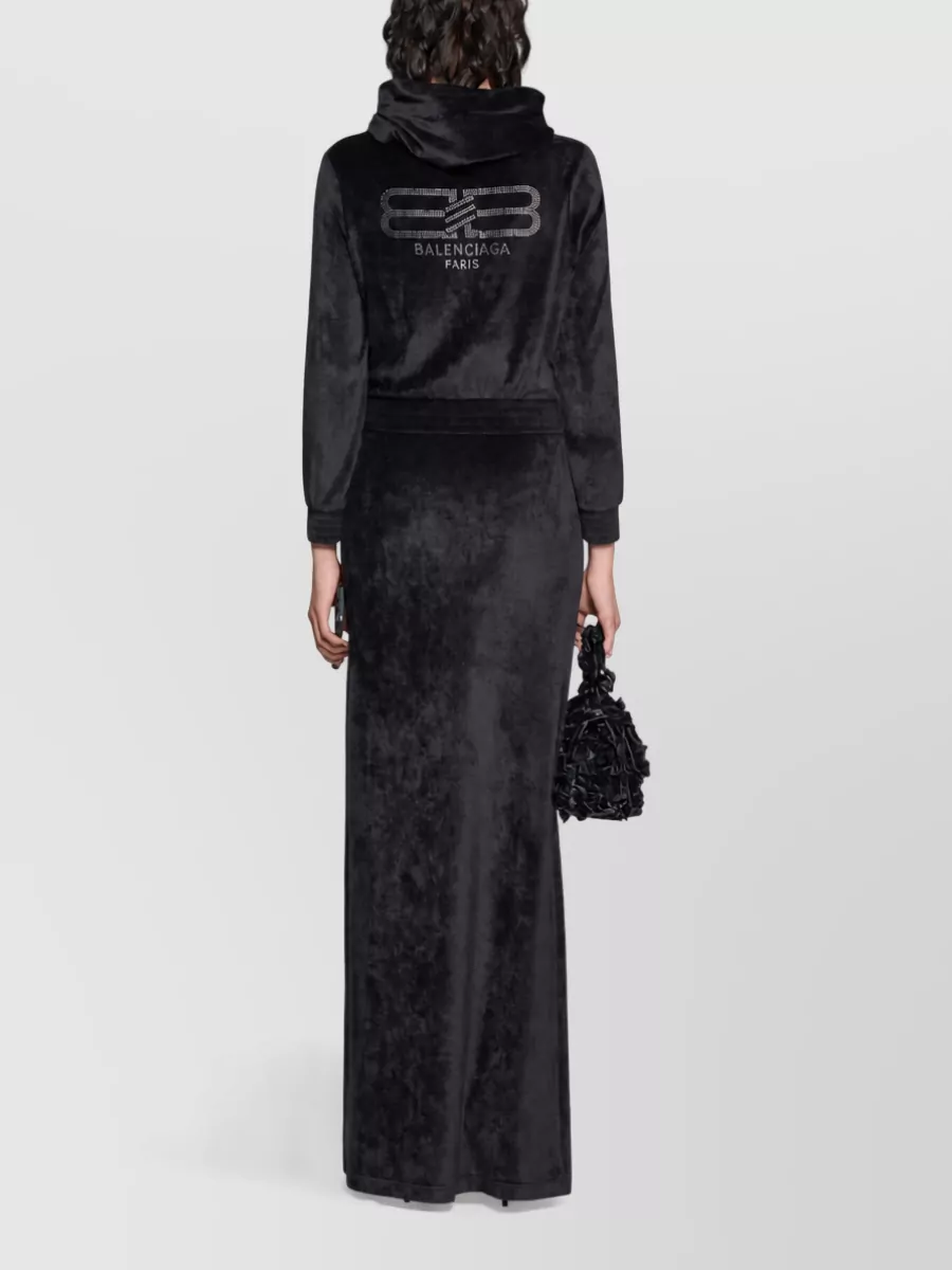 Balenciaga Zippered Knitted Sweatshirt