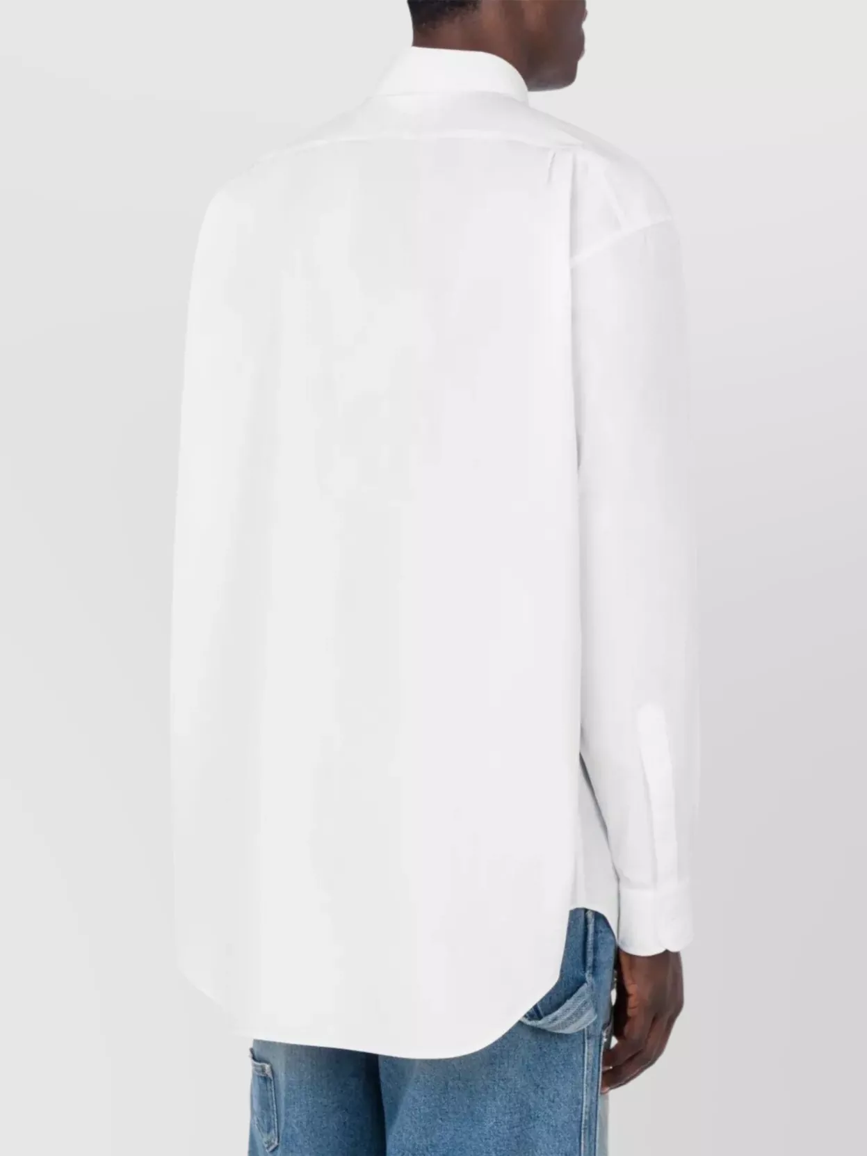 Moschino Cotton Shirt With Graphic Print Sleeve