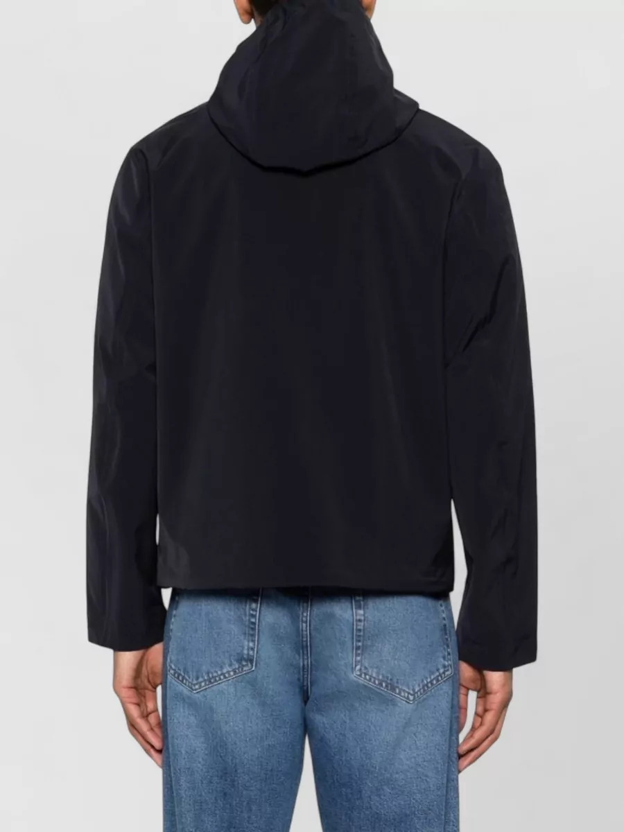 Emporio Armani Hooded Zip Raincoat
