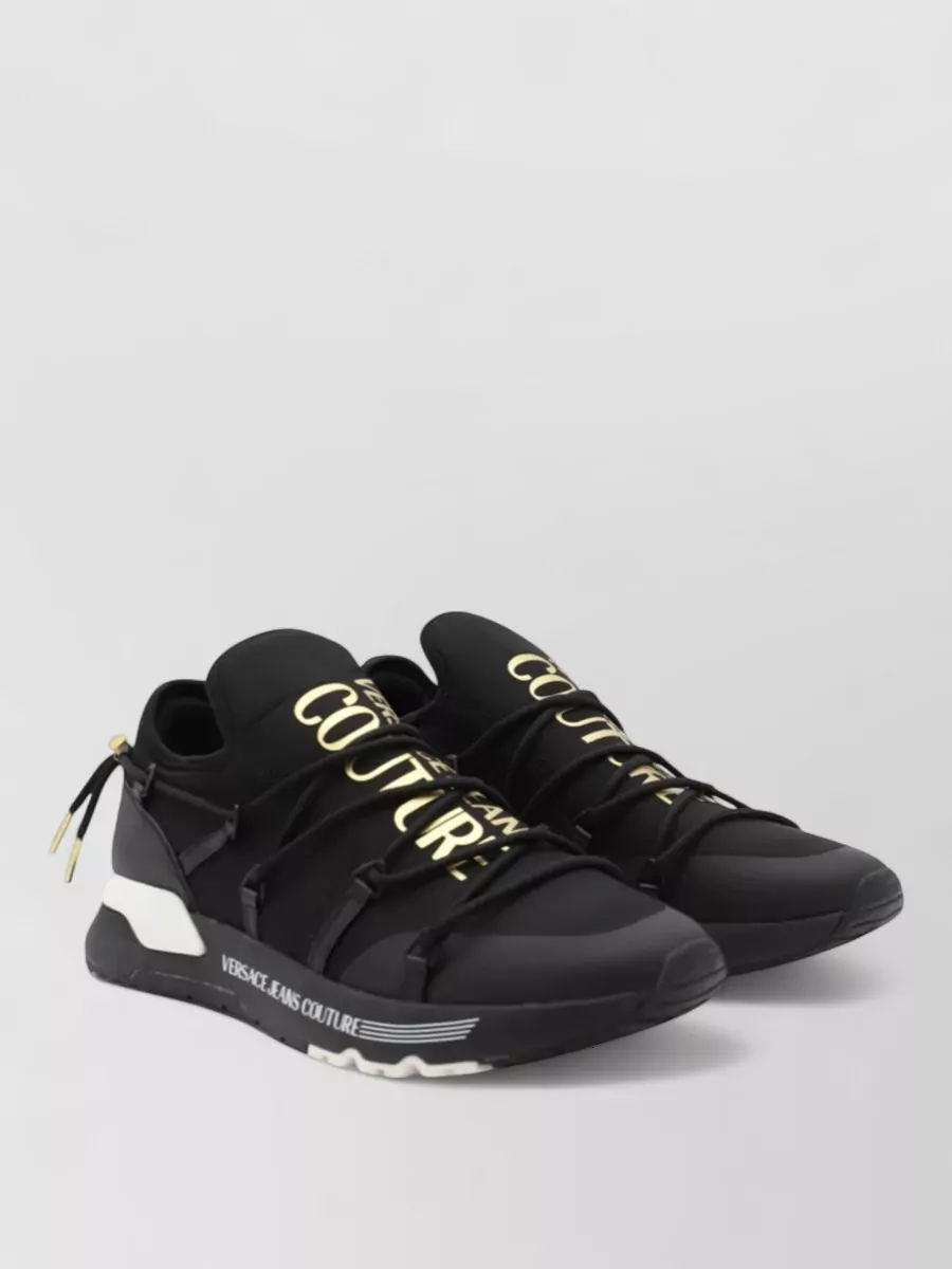 Versace Jeans Couture logo-print sock-style low-top sneakers