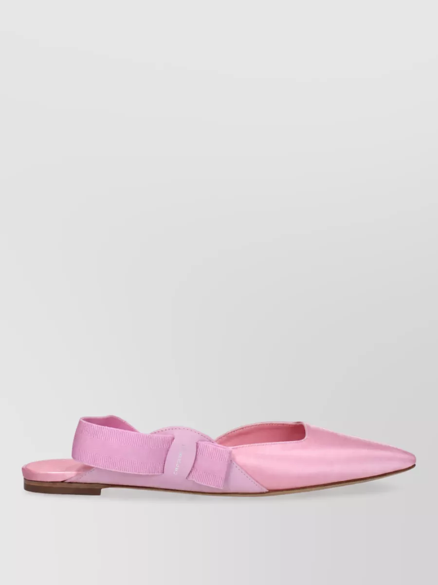 Ferragamo Silk Ballerina Shoes