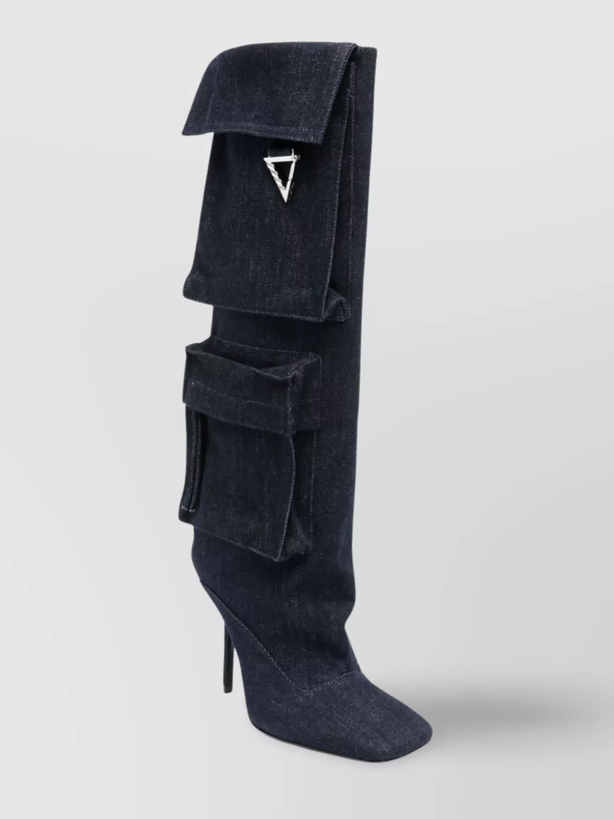 Attico Sienna Tube Boot 105mm In Blue