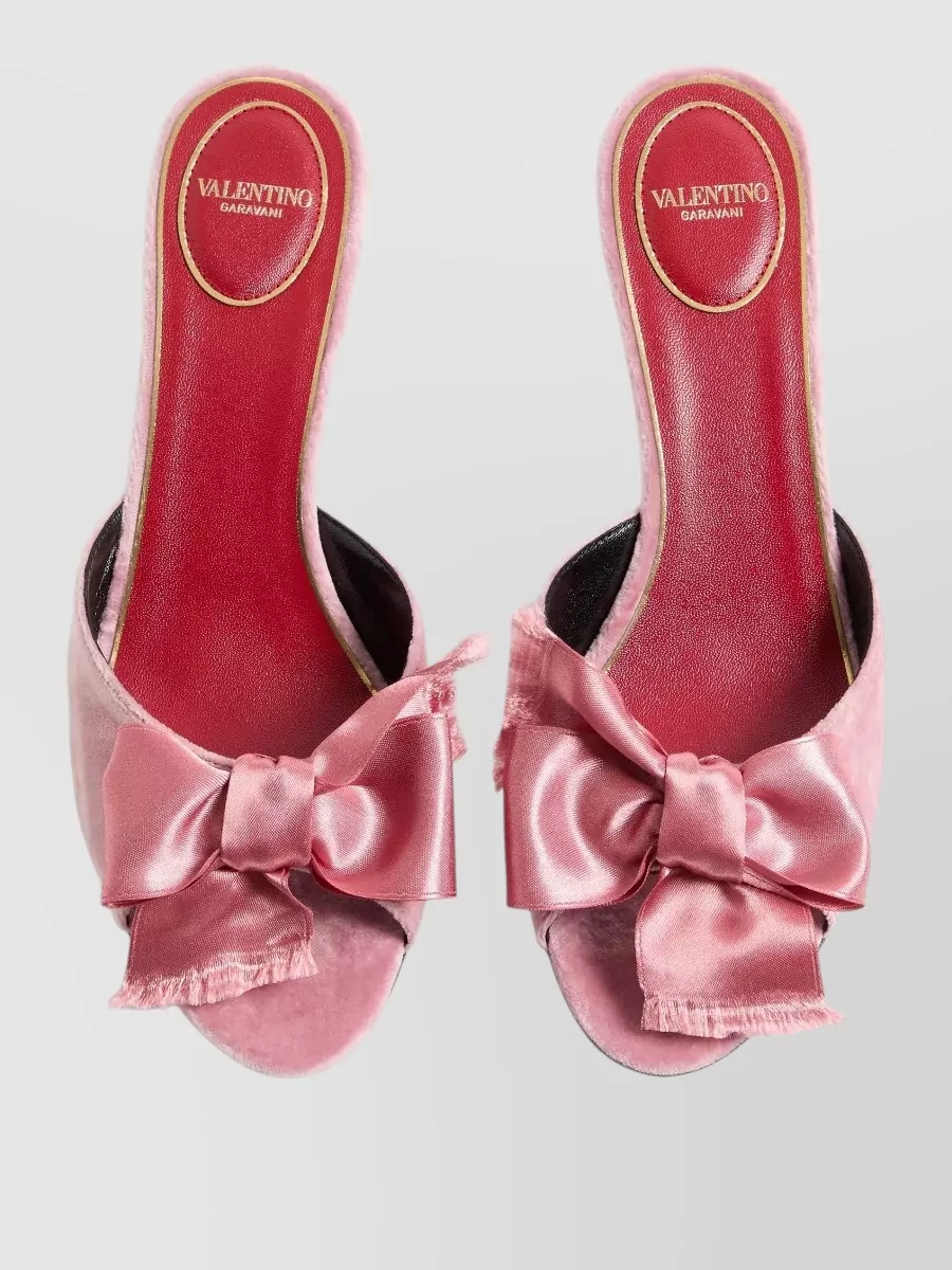 Valentino Leather Slide Mules
