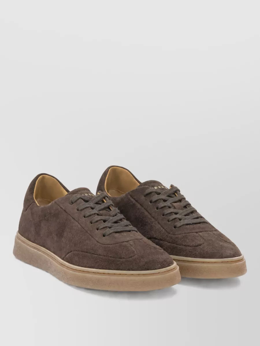 Henderson Baracco lace up casual suede rubber sole shoes