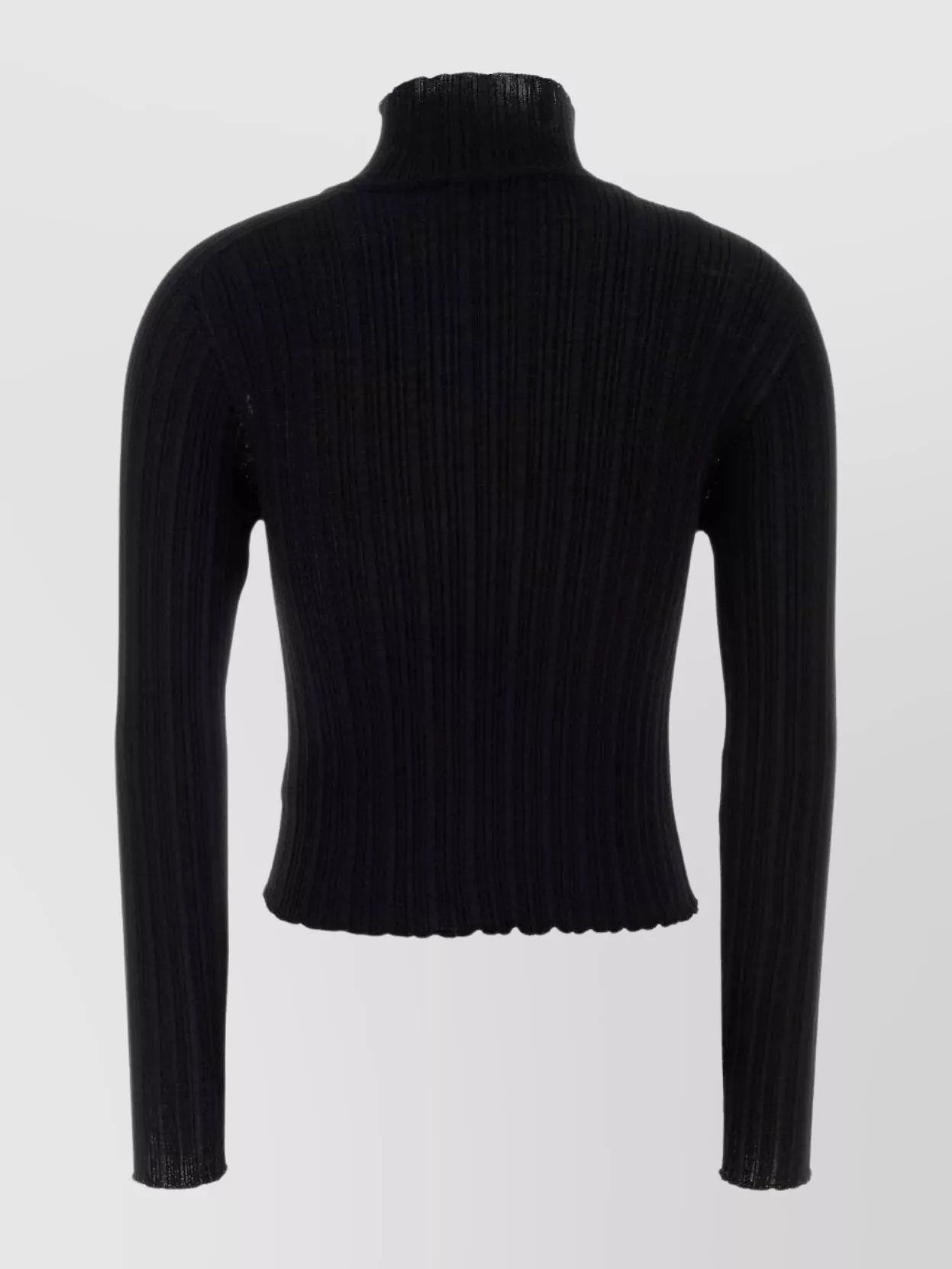 Giuseppe Di Morabito Asymmetric Long Sleeve Turtleneck Top In Black