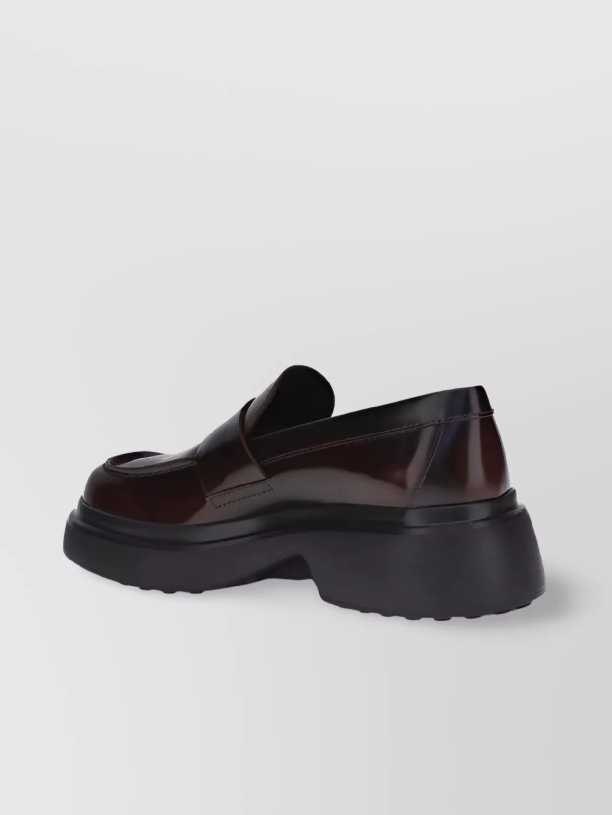 Tod's Shiny Leather Loafers Chunky Sole