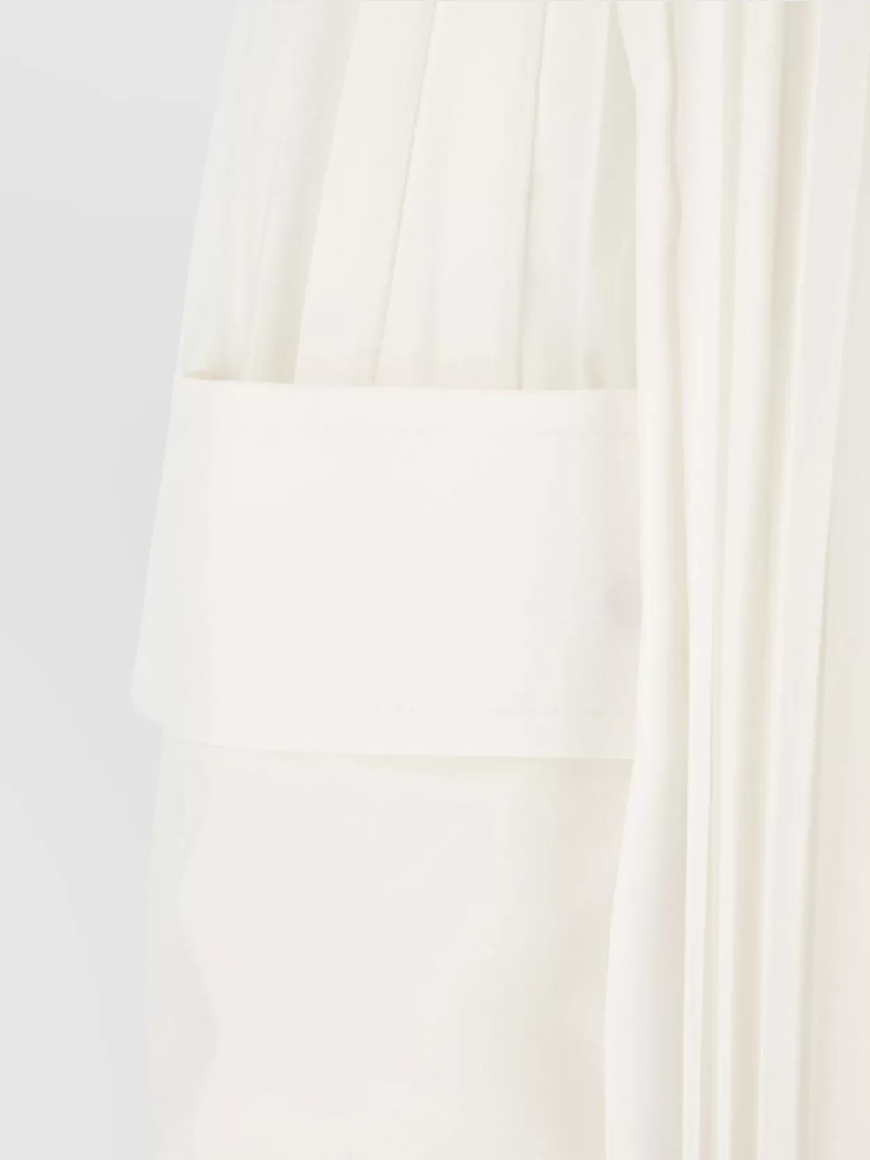 SACAI COTTON SKIRT WITH ADJUSTABLE STRAPS AND POCKETS