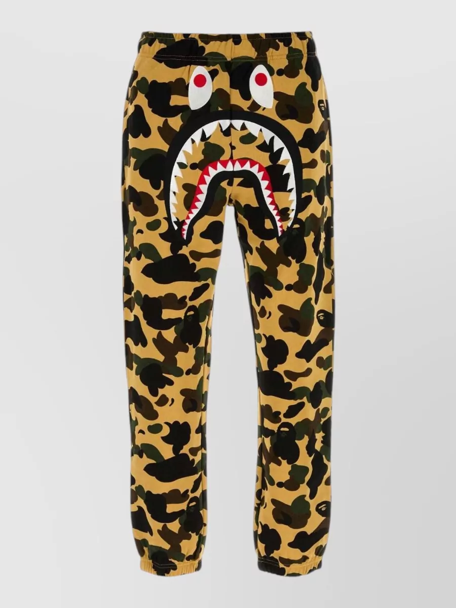 Bape cotton printed track pants